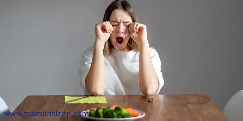 عادات خواب و علت خواب آلودگی بعد از غذا